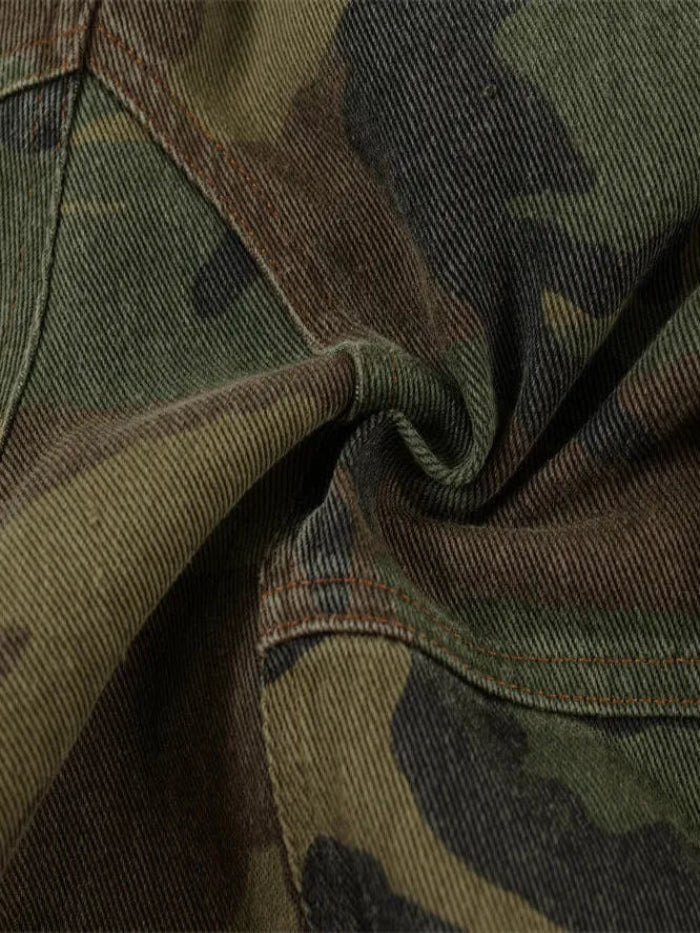 BLOCK RUNNER CARGO DENIM JORTS