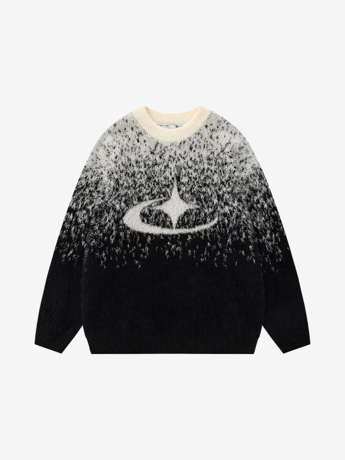 GALACTIC AURA HEAVYWEIGHT TEXTURED KNIT CREWNECK