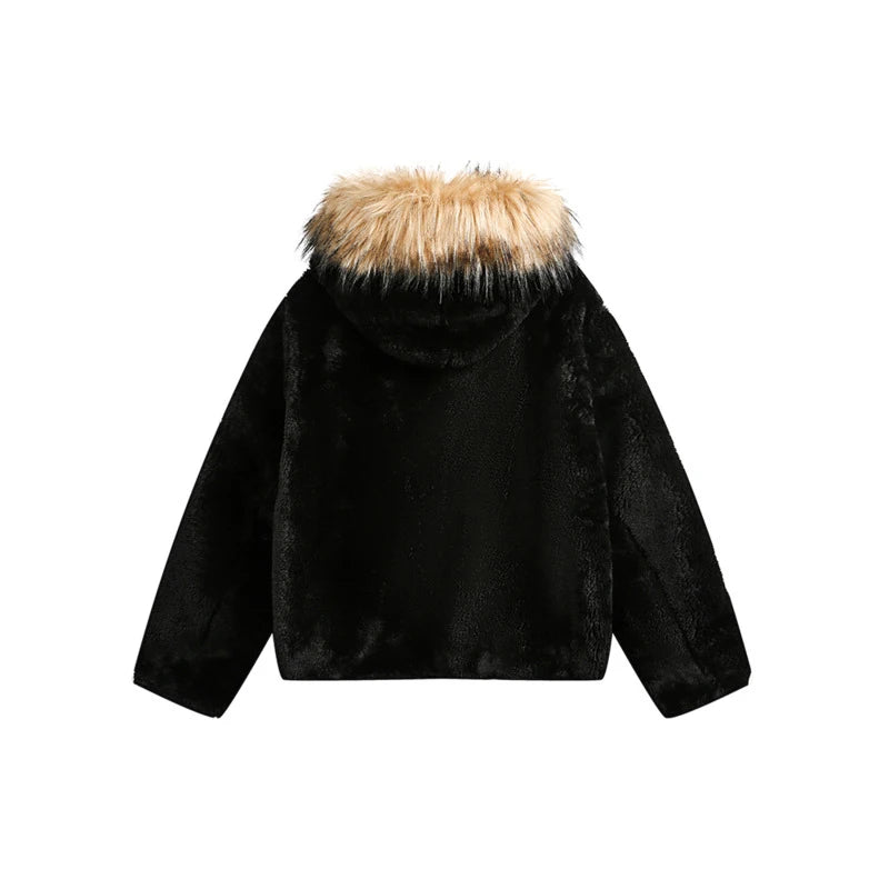 ARCTIC FUR-LINED OVERSIZED HOODED JACKET