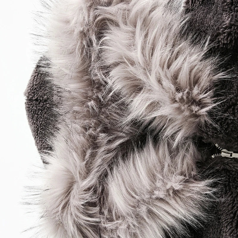 ARCTIC FUR-LINED OVERSIZED HOODED JACKET