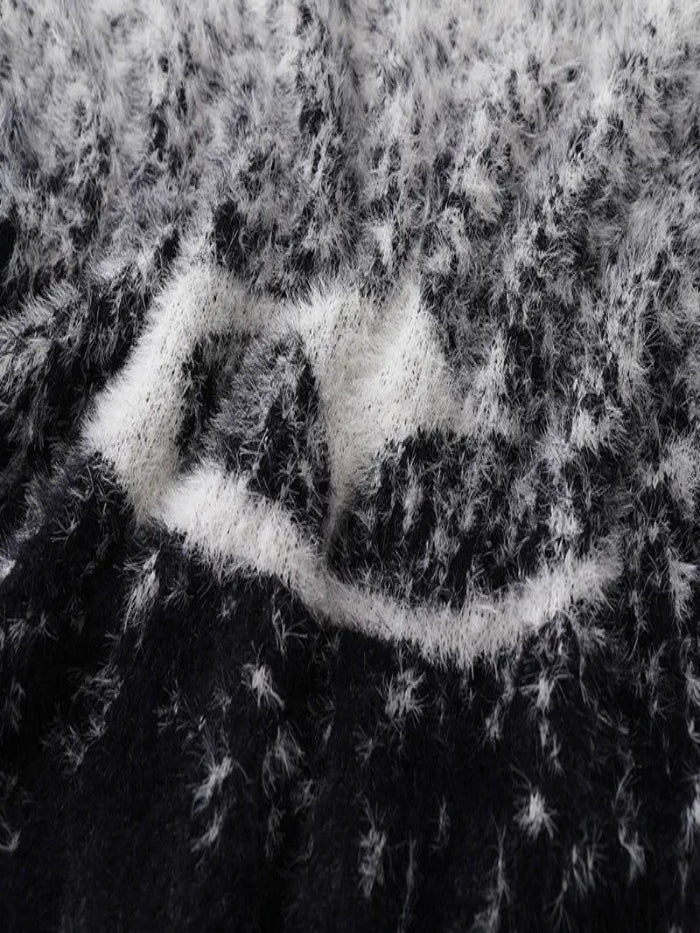 GALACTIC AURA HEAVYWEIGHT TEXTURED KNIT CREWNECK