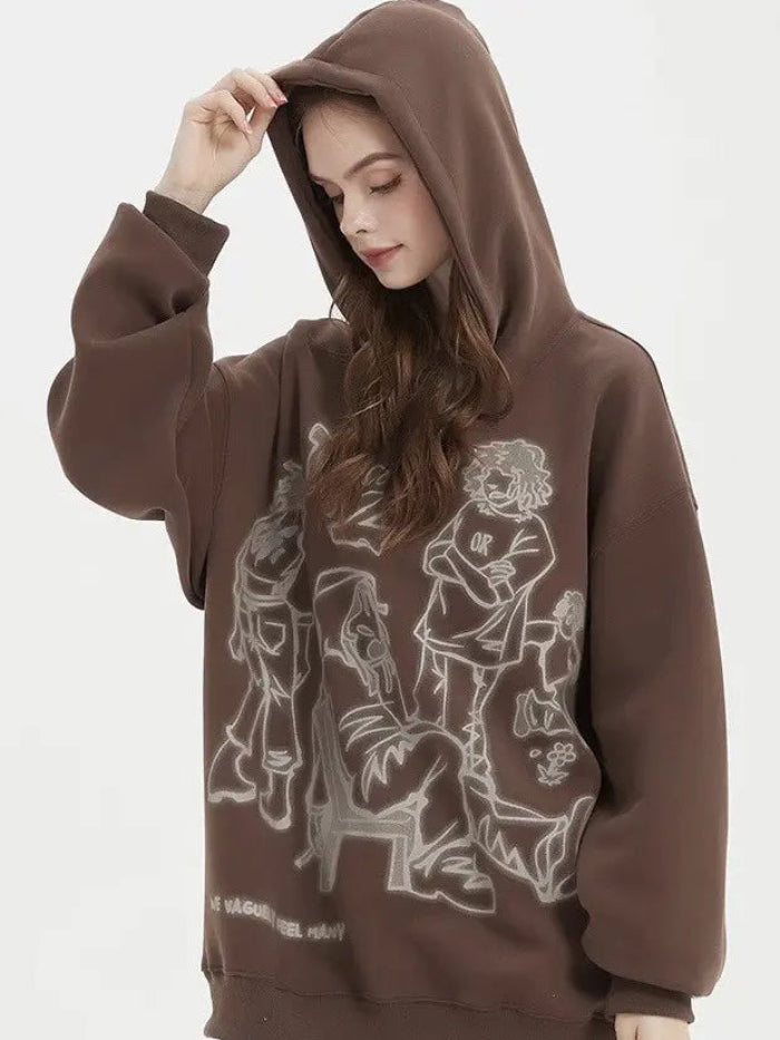 GRAPHIC OVERSIZED STREET HOODIE