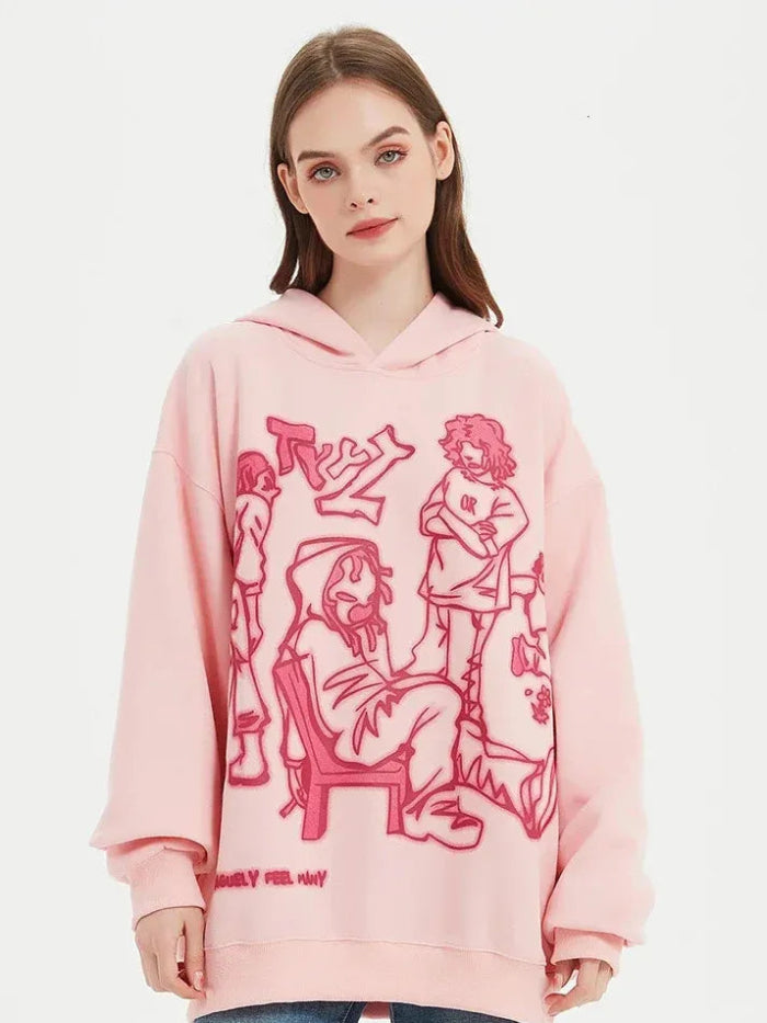 GRAPHIC OVERSIZED STREET HOODIE