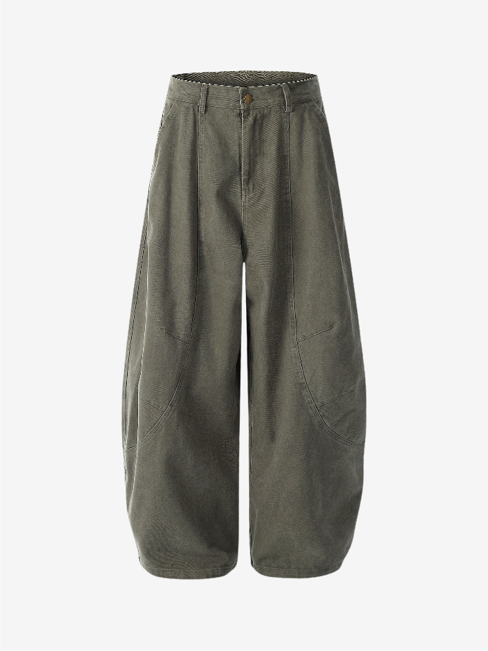 CARGO CURVE LOOSE-FIT MULTI-POCKET STREET PANTS