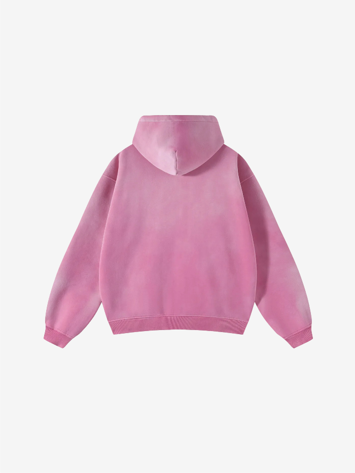 MONOCHROME OVERSIZED ZIP UP HOODIE