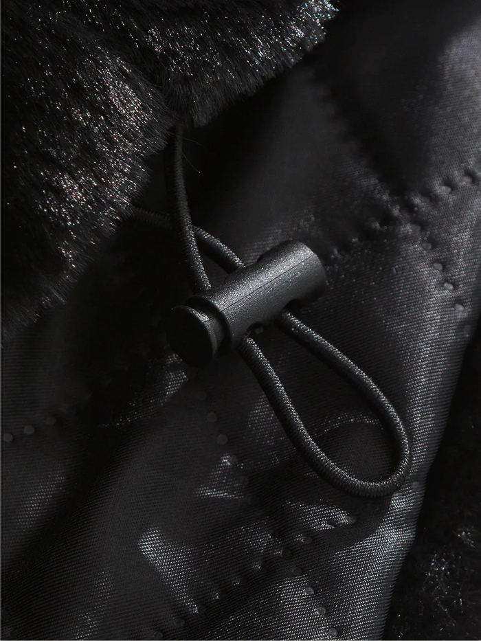 STREETWEAR GOTHIC EMBROIDERED FLEECE JACKET