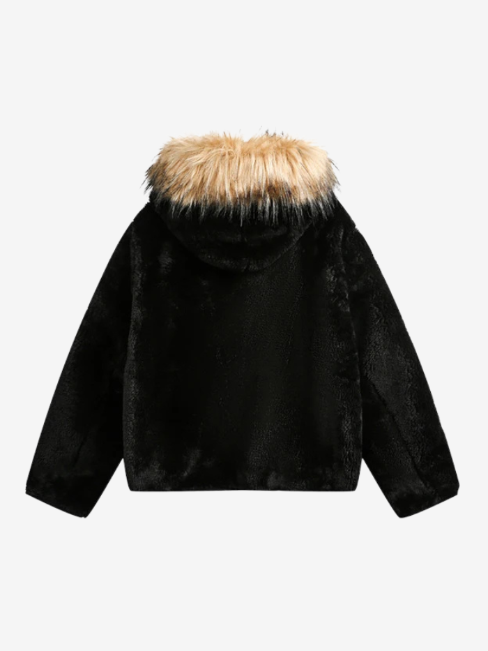 ARCTIC FUR-LINED OVERSIZED HOODED JACKET