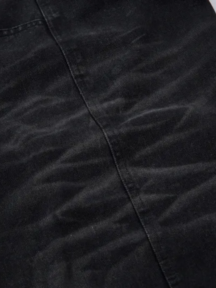 WASHED MULTI-POCKET DENIM JEANS