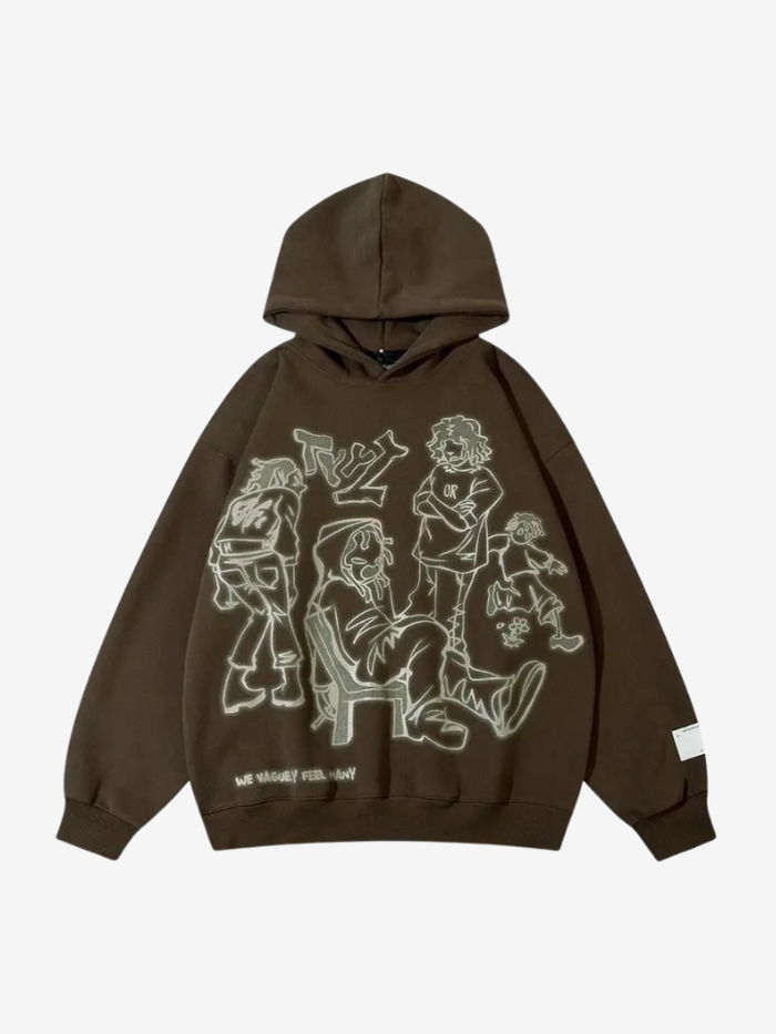 GRAPHIC OVERSIZED STREET HOODIE