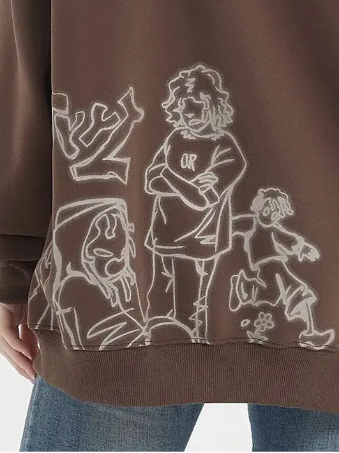 GRAPHIC OVERSIZED STREET HOODIE