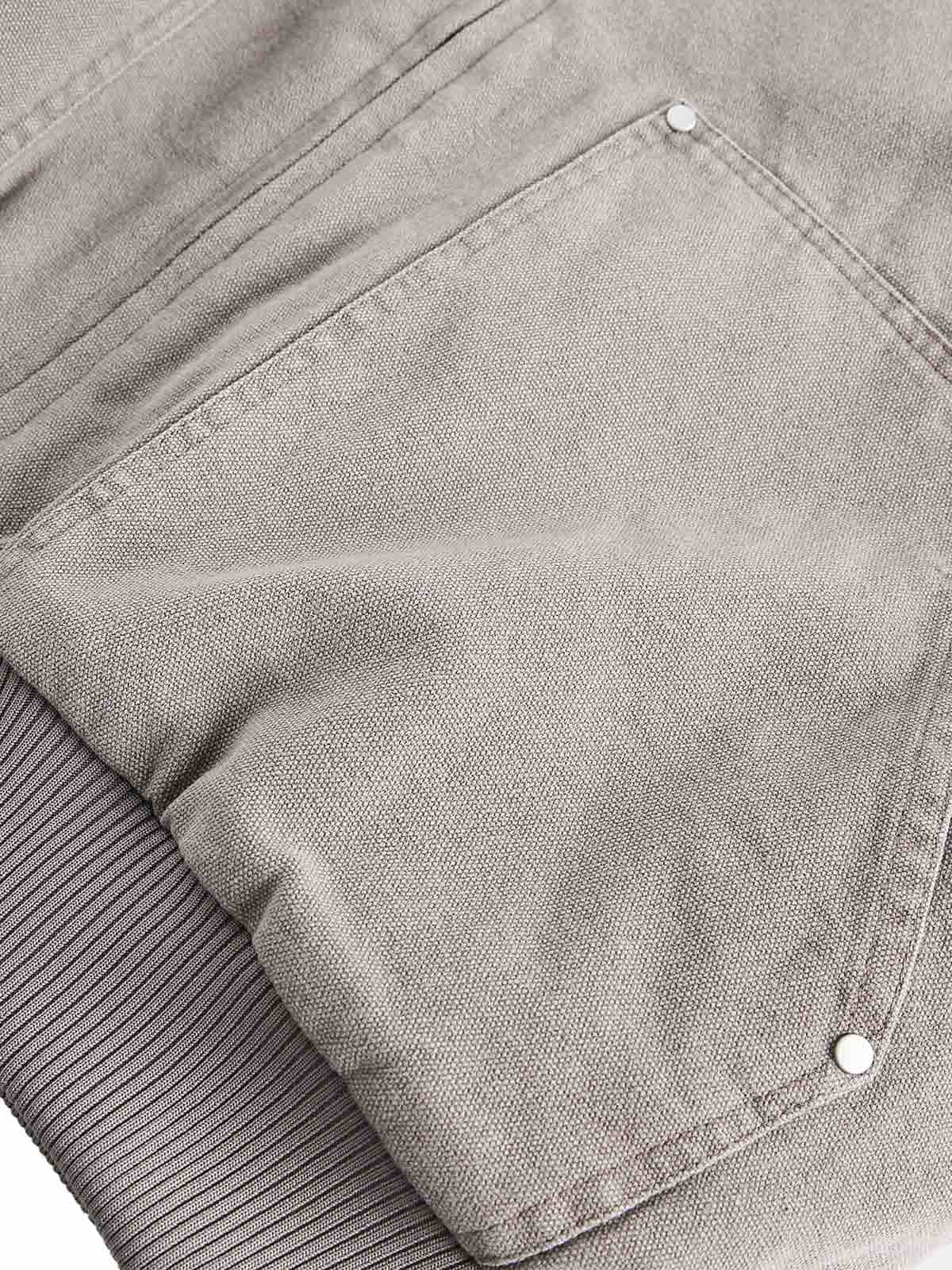 WASHED FAUX FUR ZIP-UP JACKET